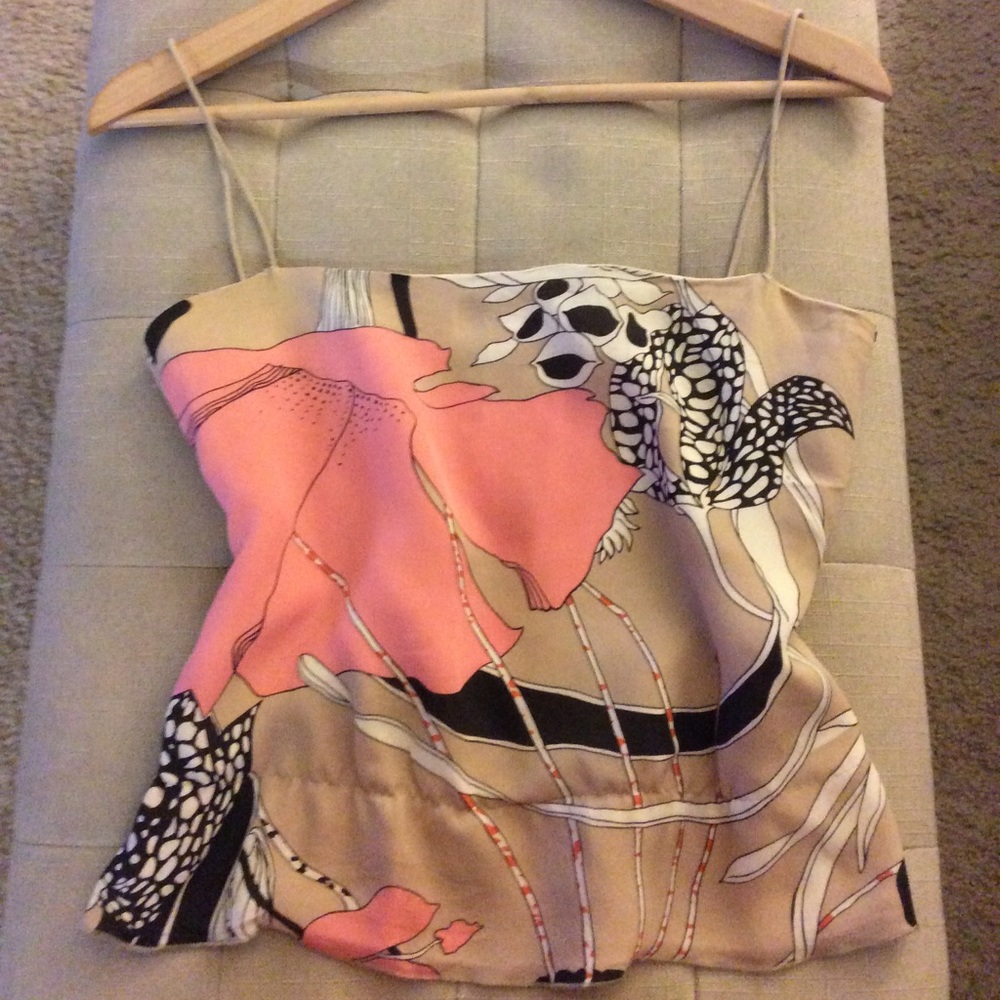 J. Crew Floral Spaghetti Strap Cami